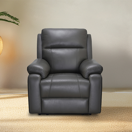 Omega Single Seater Premium Half Leather Recliner Sofa Set