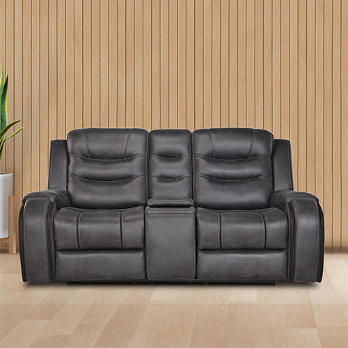 Silk Grey Two Seater Motorized Recliner with Adjustable Power Headrest Sofa
