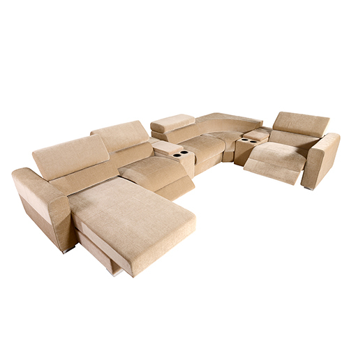 Perugia Sectional Recliner With Lounger Sofa Cum Bed - Color: Different Available