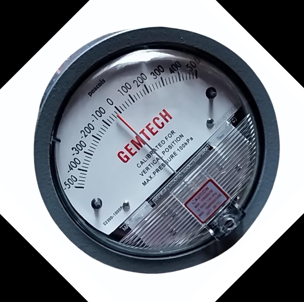 Gemtech Differential Pressure Gauge In Nalanda Bihar - Accuracy: 2% (-Ha Model 1) Of Fs (3% (-Ha 1.5%) On -0