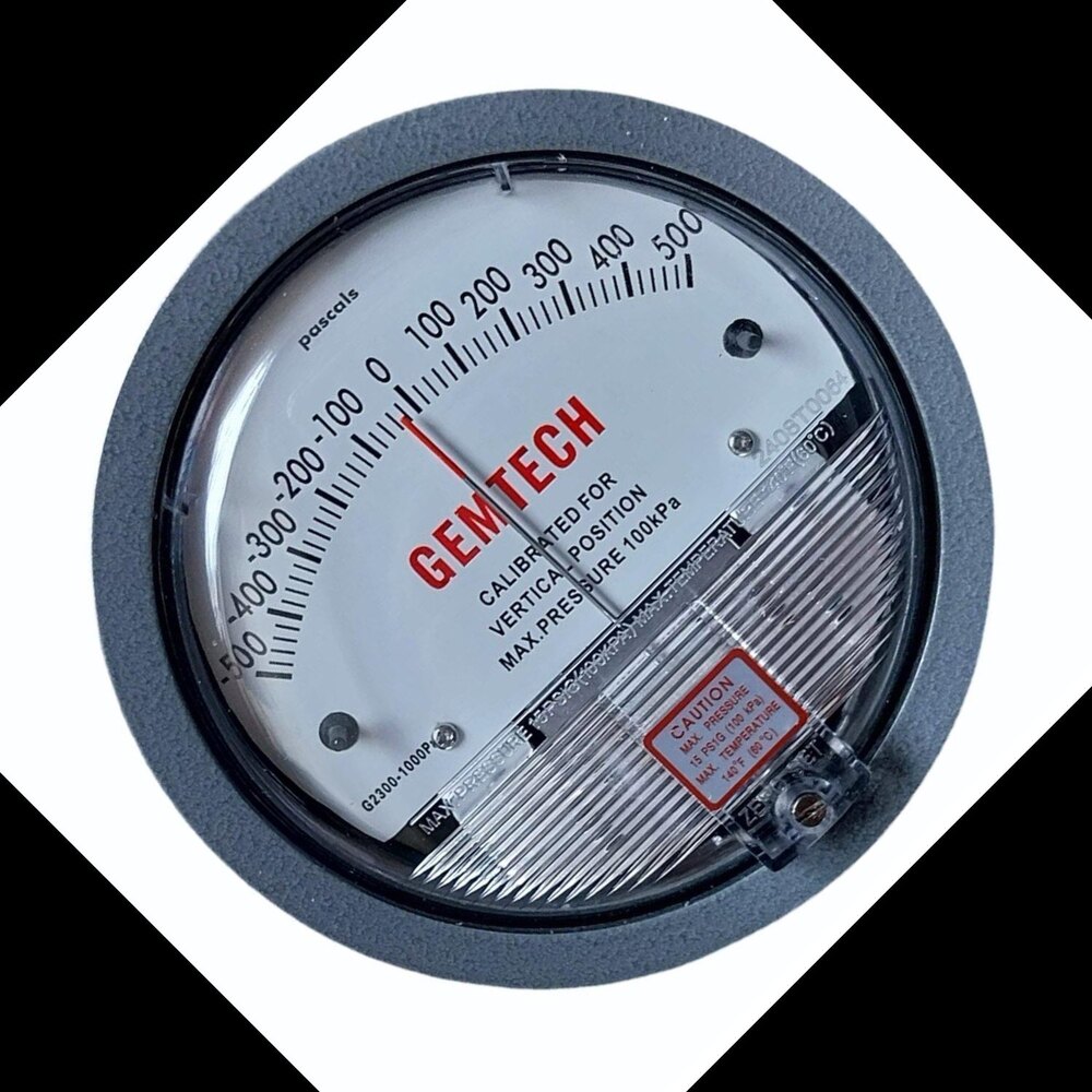 Gemtech Differential Pressure Gauge In Nalanda Bihar - Accuracy: 2% (-Ha Model 1) Of Fs (3% (-Ha 1.5%) On -0