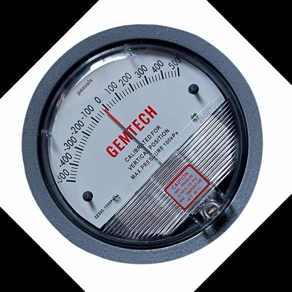 Gemtech Differential Pressure Gauge In Nalanda Bihar - Accuracy: 2% (-Ha Model 1) Of Fs (3% (-Ha 1.5%) On -0