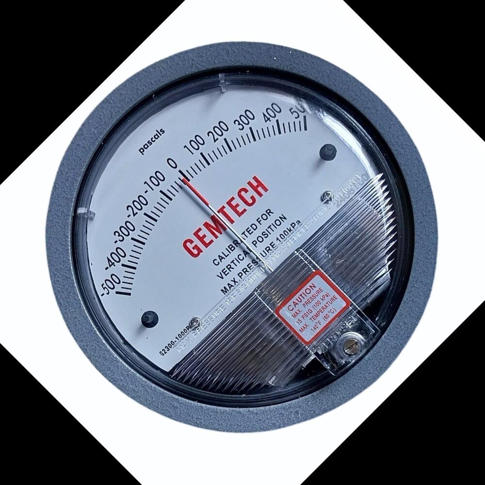 Gemtech Differential Pressure Gauge In Gorakhpur Uttar Pradesh - Accuracy: 2% (-Ha Model 1) Of Fs (3% (-Ha 1.5%) On -0