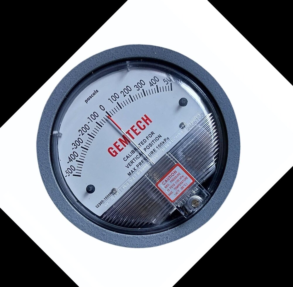 Gemtech Differential Pressure Gauge In Gorakhpur Uttar Pradesh - Accuracy: 2% (-Ha Model 1) Of Fs (3% (-Ha 1.5%) On -0