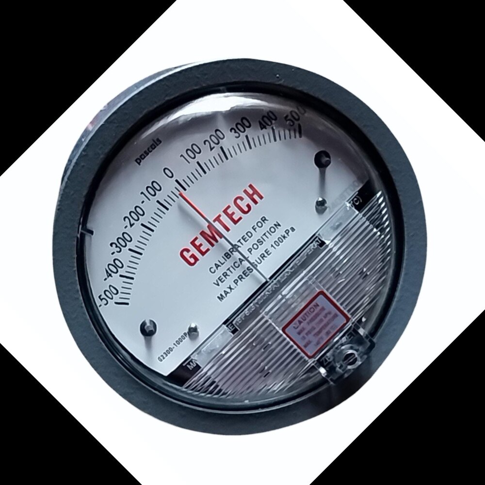 Gemtech Differential Pressure Gauge In Gorakhpur Uttar Pradesh - Accuracy: 2% (-Ha Model 1) Of Fs (3% (-Ha 1.5%) On -0