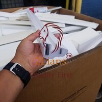 PVC Window blinds & trims with some aluminum White