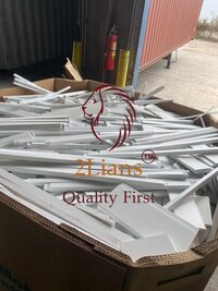 PVC Window blinds & trims with some aluminum White