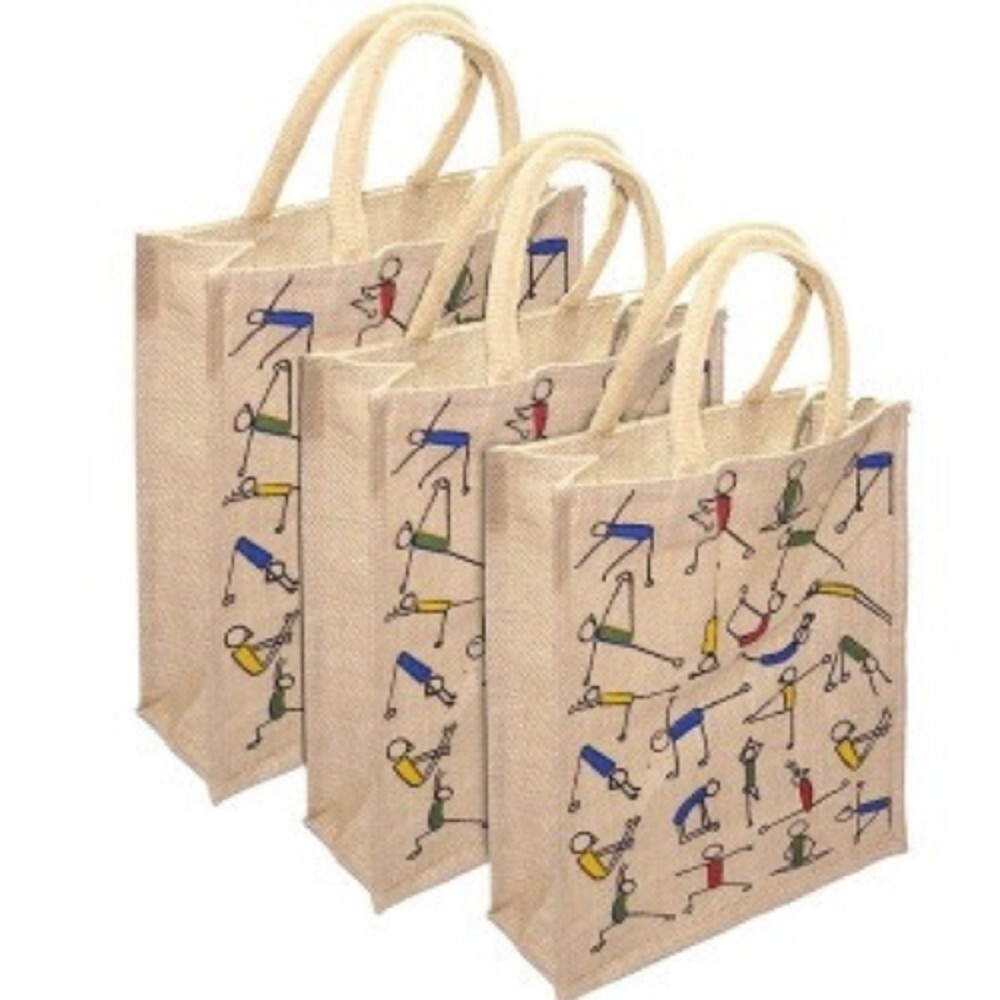Customized Shopping Jute Bag - Color: Brown