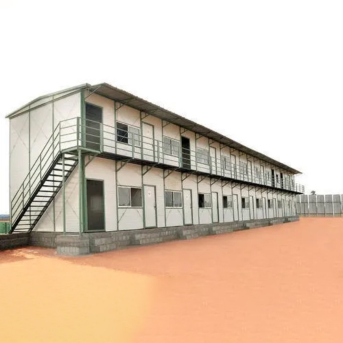 Prefabricated Staff Accommodation - Color: White