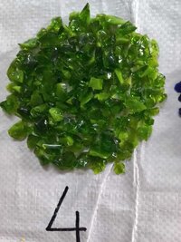 A grade opaque yellow color glass chips with 1-9 mm size aggregate
