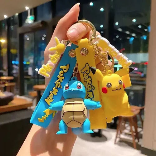 Pokemon Action Figure Keychain - Color: Multi Color