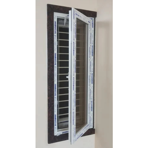 Single Door Upvc Window - Color: Silver