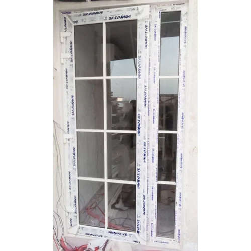 UPVC Casement Window - UPVC Material, Customizable Sizes, Polished White Finish | Smooth Surface, Ideal for Homes and Villas