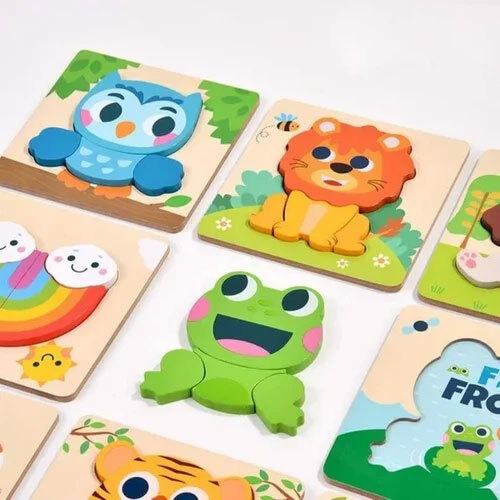 Kids Wooden Educational Puzzle Toy - Age Group: 1-6 Year