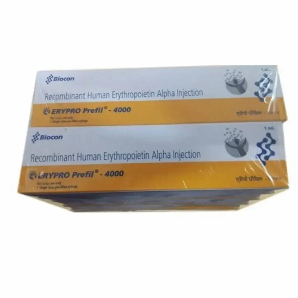 Erypro Recombinant Human Erythropoietin Alfa Injection 4000