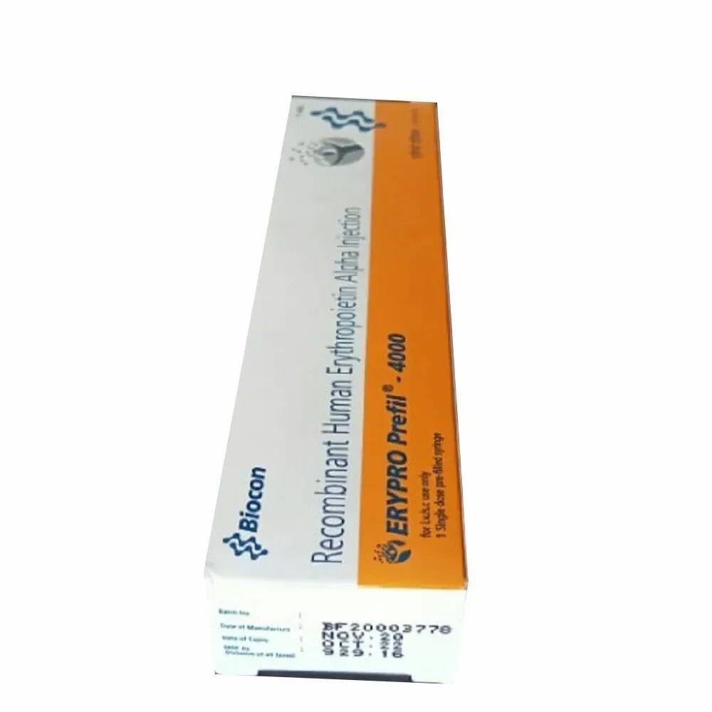 Erypro Recombinant Human Erythropoietin Alfa Injection 4000