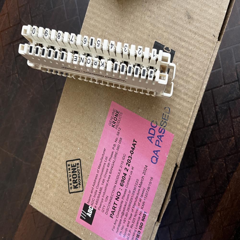 Krone 10 Pair Connection Module - Application: Networking