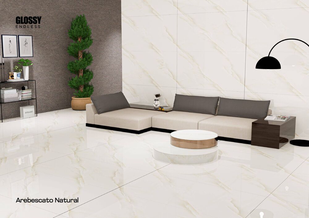 glossy floor tiles