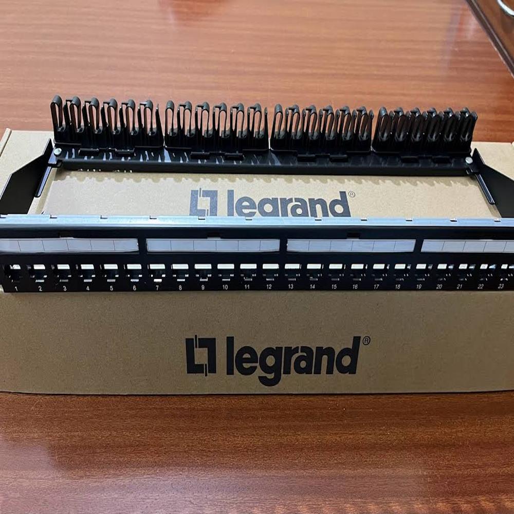 Legrand Cat 6 24port RJ45 लोडेड पैच पैनल