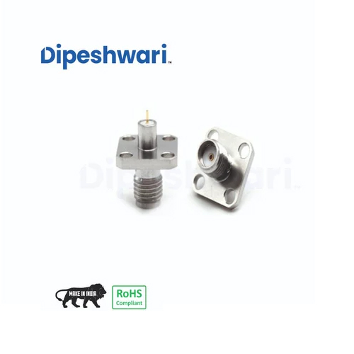 Ss Sma Female 4 Hole Flange Tab Type Connector - Application: Industrial