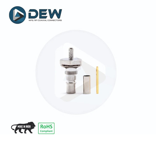 QMA Female Straight BH Connector For RG316 Cable