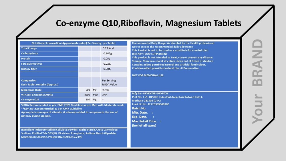 MAGNESIUM, Co Q10, VITAMIN B12