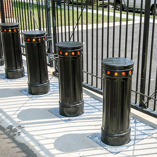 Fabricated Ms Fixed Bollard - Color: Black