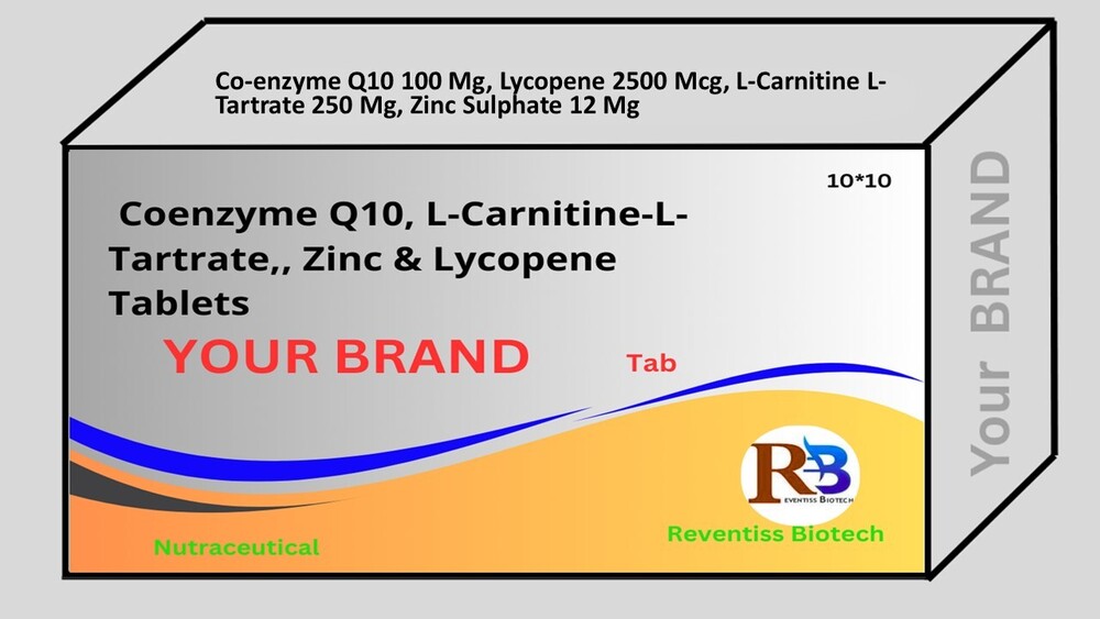 Co-enzyme Q10 , Lycopene, L-Carnitine L-Tartrate, Zinc Sulphate.