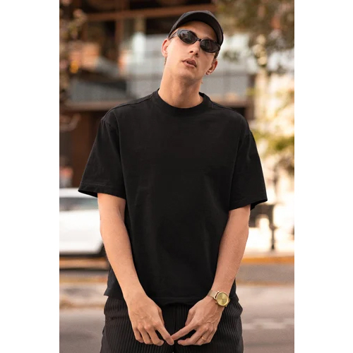 240 GSM French Terry Bio-Washed Pure Cotton Oversized T-Shirt