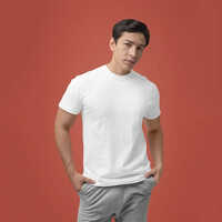 160 GSM Pure Cotton Regular Fit T-Shirt