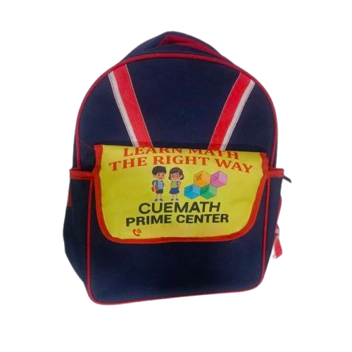 Nylon School Bag - Color: Blue