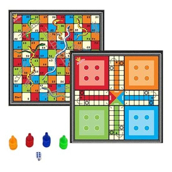2 In 1 Ludo & Snakes And Ladders Board Game - Age Group: 3-4 Yrs