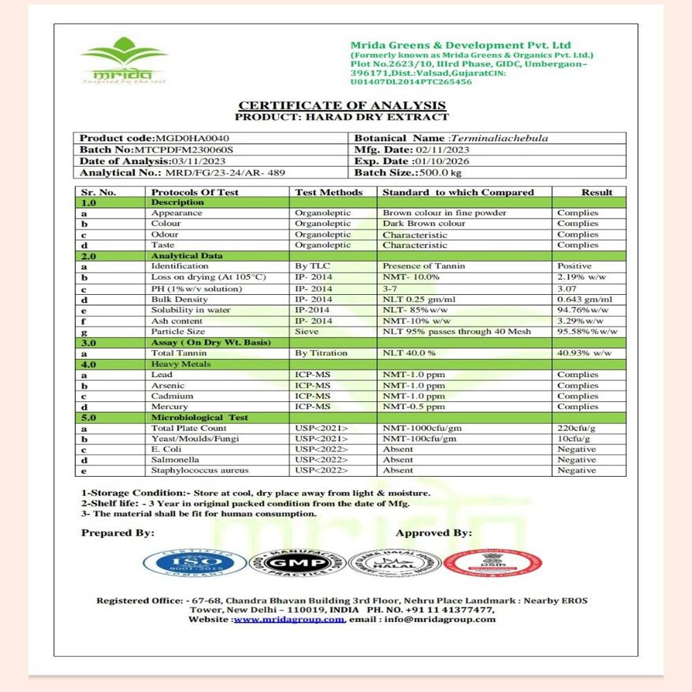 Herbal Harad Powder
