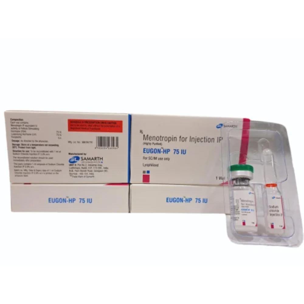 Eugon Menotrophin Injection 75i.u - Physical Form: Liquid