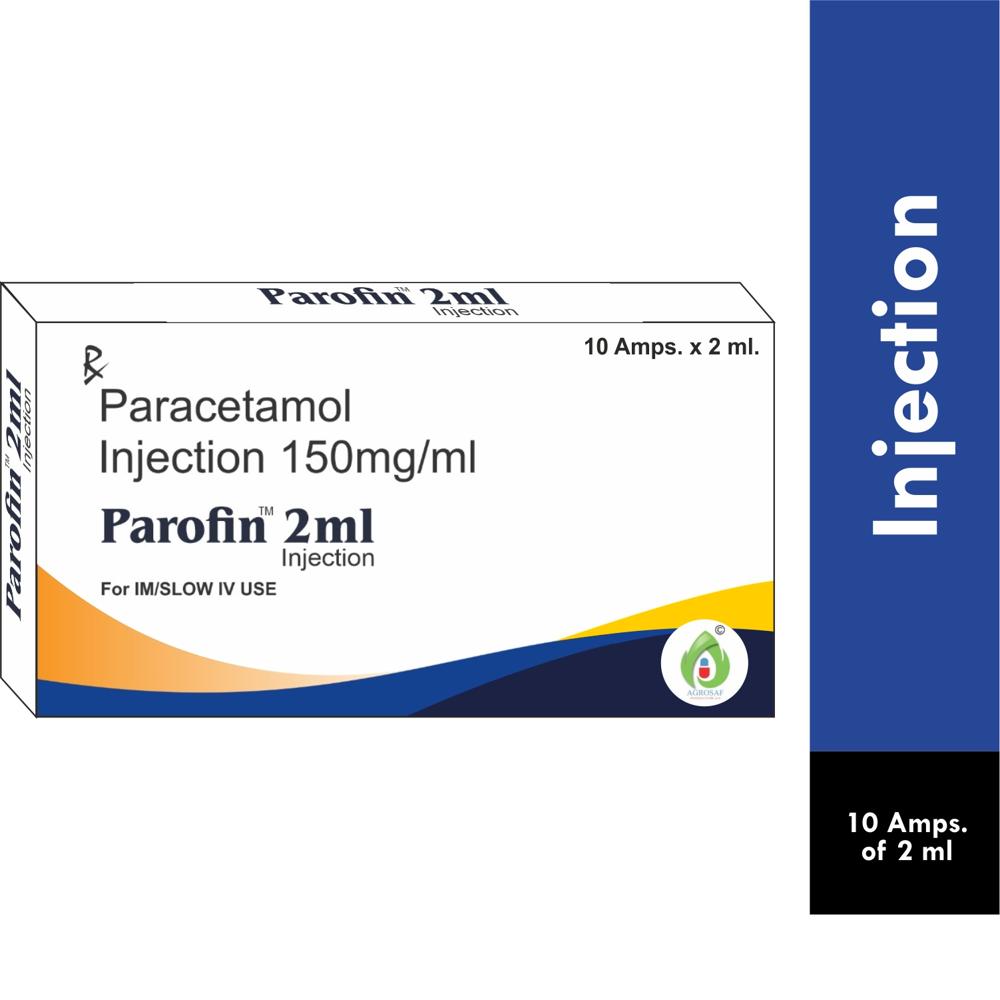 PAROFIN 2ML INJECTION - Paracetamol (150mg/ml)
