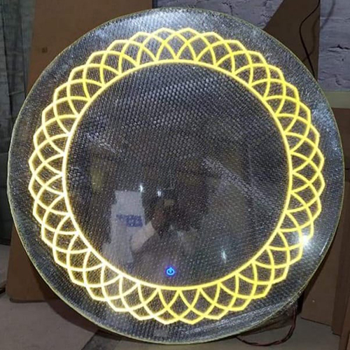 Round Designer Led Mirrors - Size: Customized