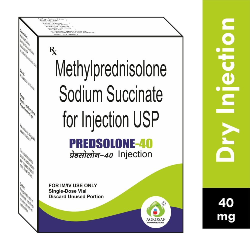 PREDSOLONE 40MG INJECTION - METHYLPREDNISOLONE SODIUM SUCCINATE (40MG)