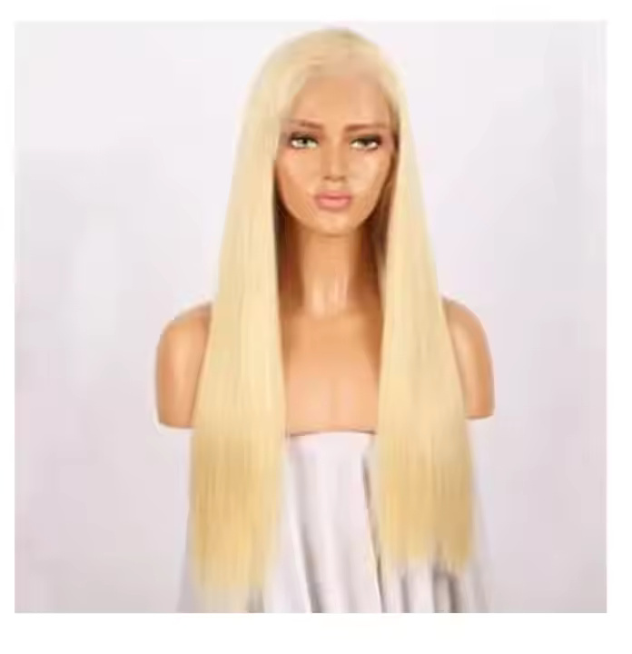 Blonde Color Straight Hair Front Lace Wig for Women