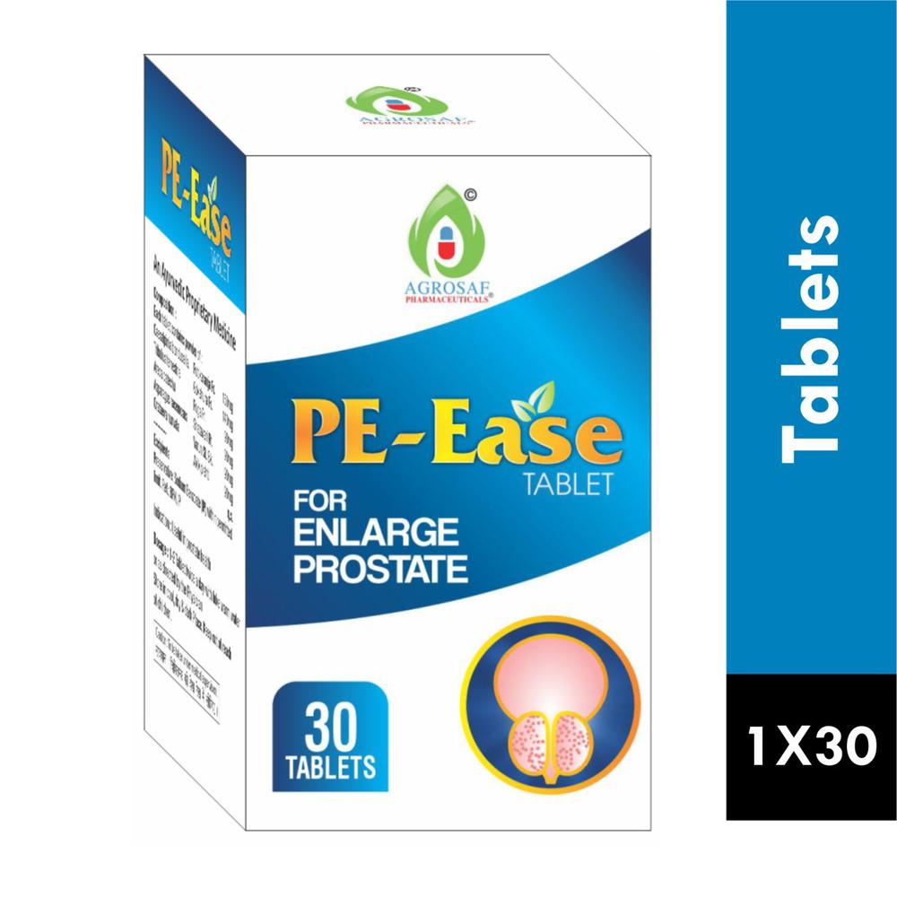 PE-EASE TABLET - Gokshura 140mg,putikaranja 150mg,puga 90mg,shatavari 90mg,varuna 90mg,akik Pishti 90mg
