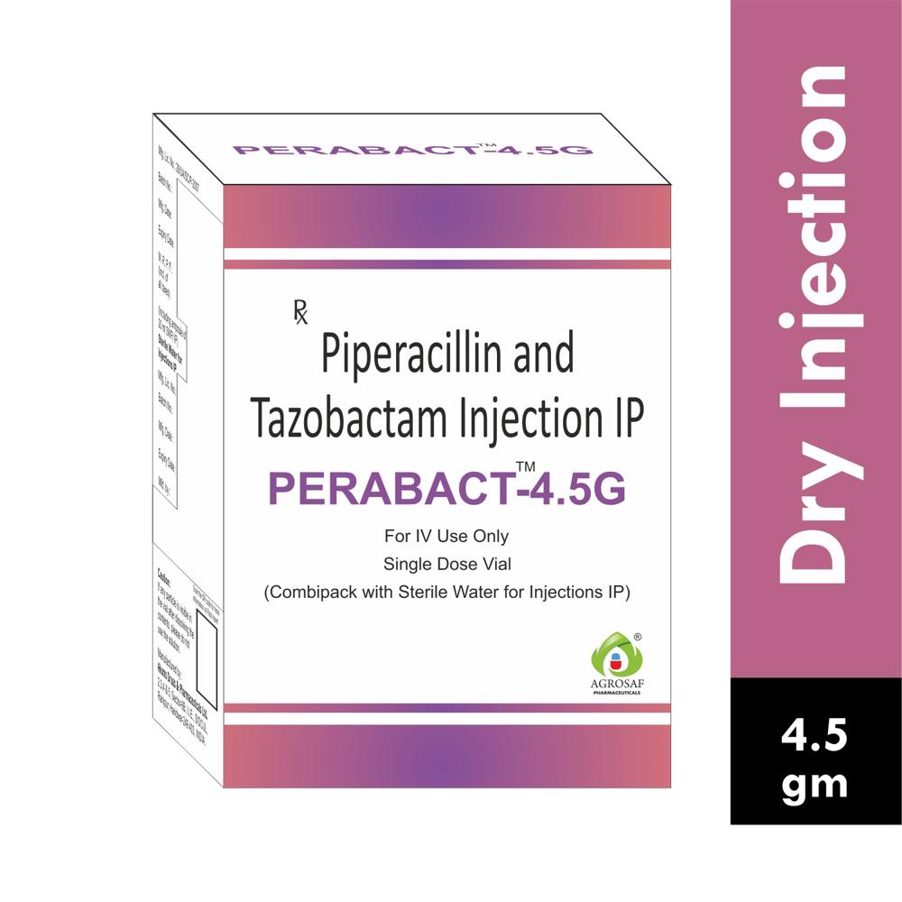 PERABACT 4.5GM INJ  - PIPERACILLIN 4gm + TAZOBACTAM 500MG
