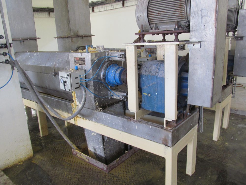 Germ Dewatering Screw Press - Color: Grey