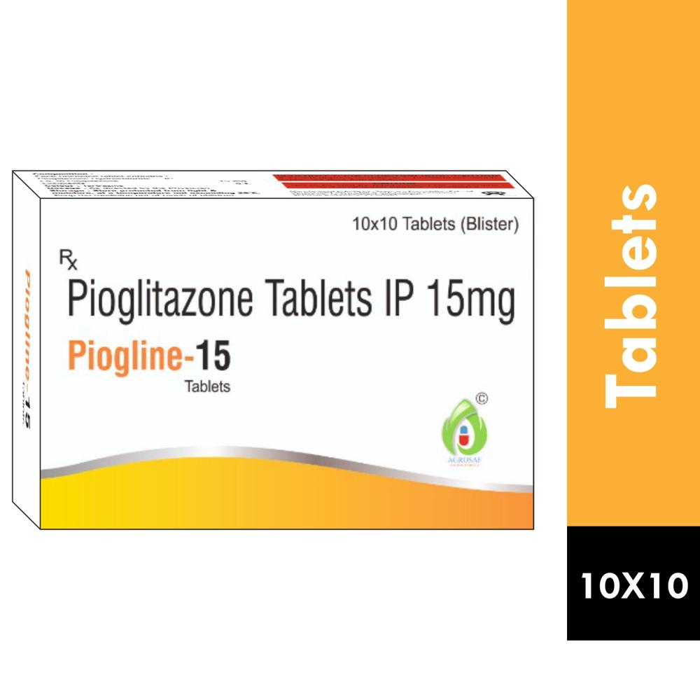 Piogline 15 Tablets - Drug Type: General Medicines