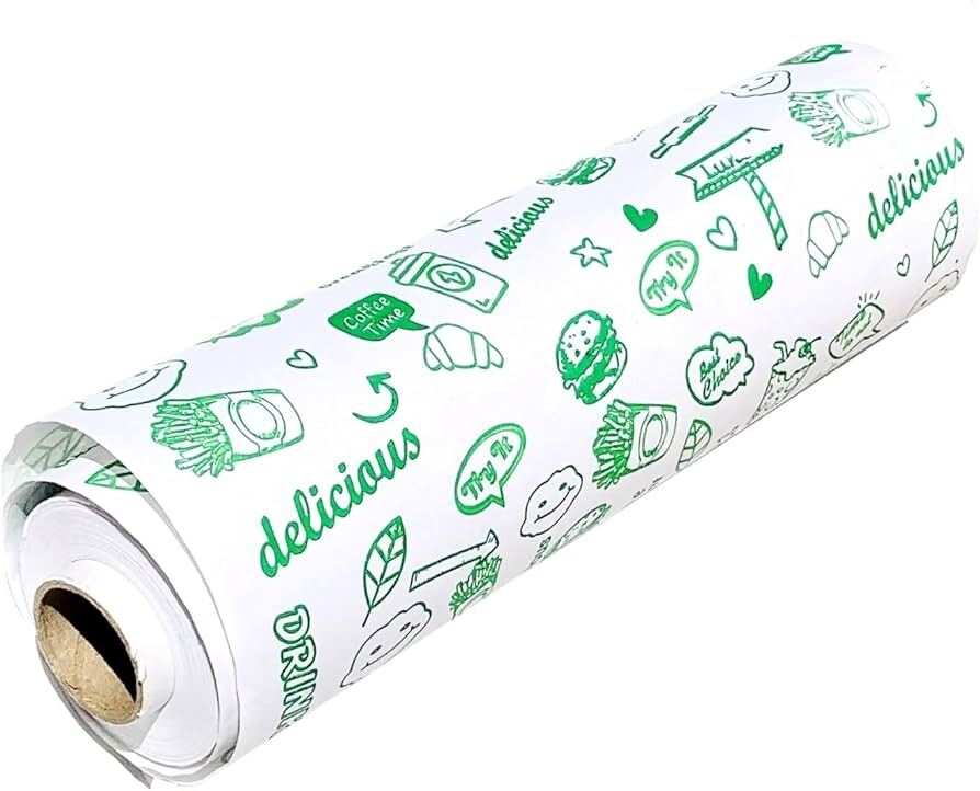 Printed butter paper roll