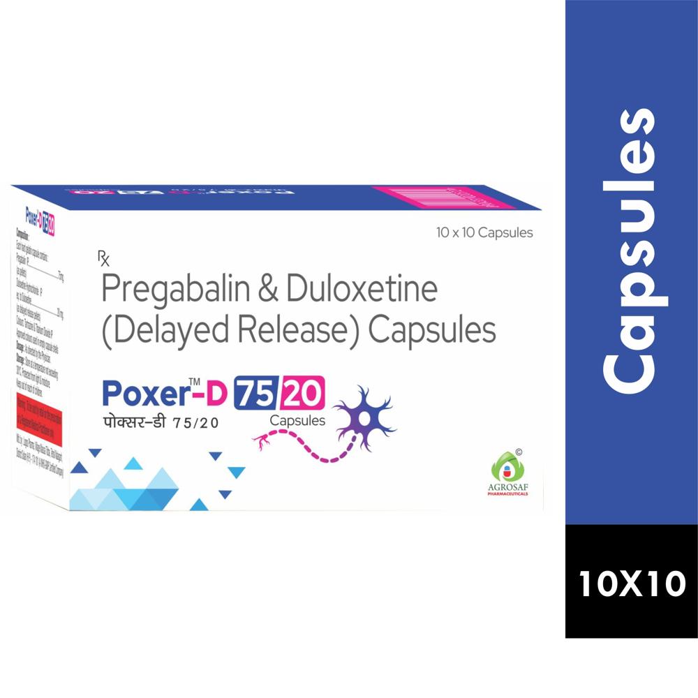 POXER D 75/20 CAPSULE - PREGABALIN 75MG + DULOXETINE 20MG