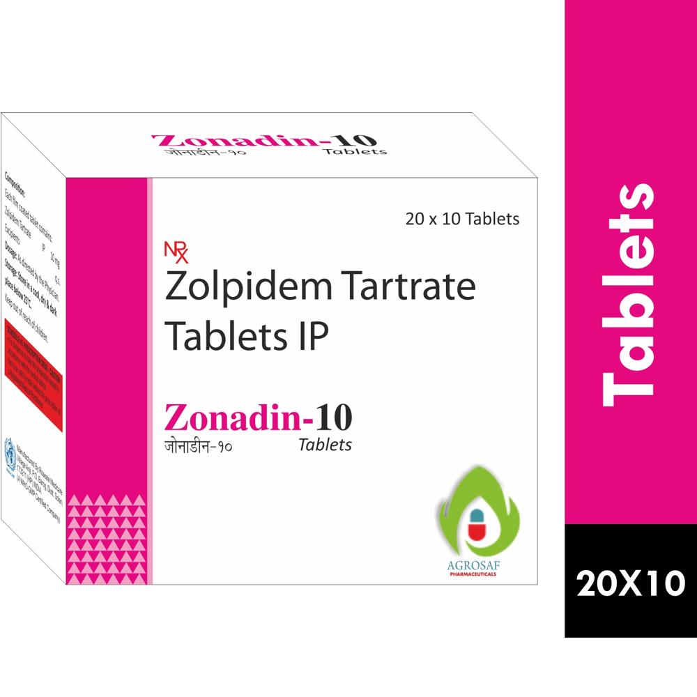 ZONADIN 10 TABLET - ZOLPIDEM TERTRATE 10MG TABLET