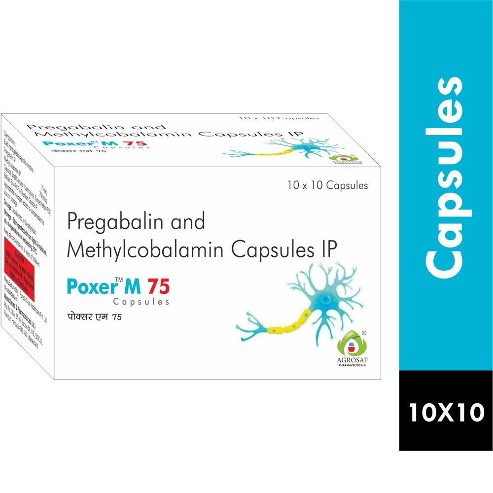 POXER M 75 CAPSULE - Pregabalin 75mg + Mecobalamin 750mcg