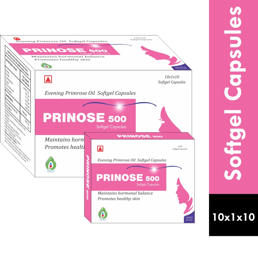 PRINOSE 500 MG CAPSULE - EVENING PRIMROSE OIL SOFTGEL 500MG CAPSULE