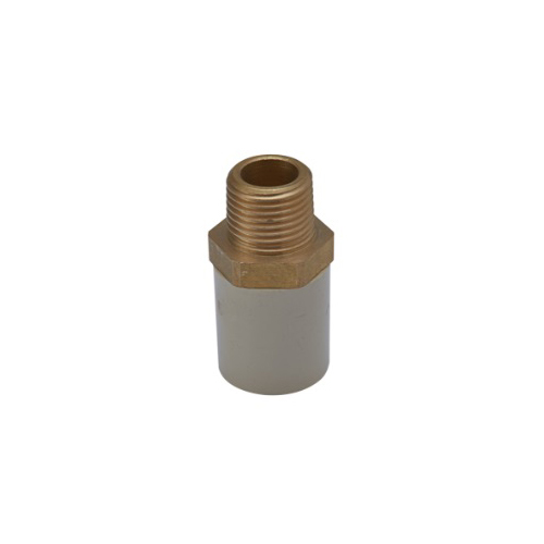 Cpvc Fitting Reducing Male Adapter Brass Threaded - Color: Grey