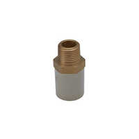 Cpvc Fitting Reducing Male Adapter Brass Threaded - Color: Grey