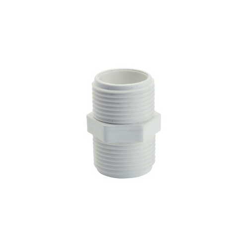 Upvc Aqualife Fitting Hex Nipple - Color: White